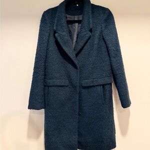 Topshop Dark Teal Teddy Jacket
